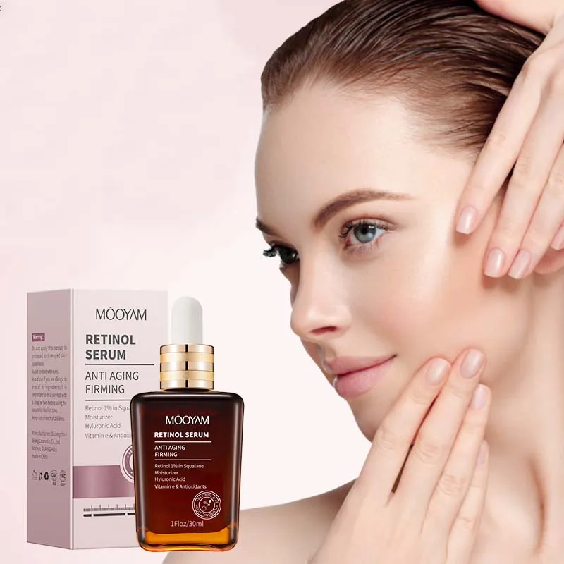 Private Label Retinol Wrinkles Removal Serum Anti Aging Firming Lifting Skin Care Hyaluronic Acid Whitening Cosmetic Serum