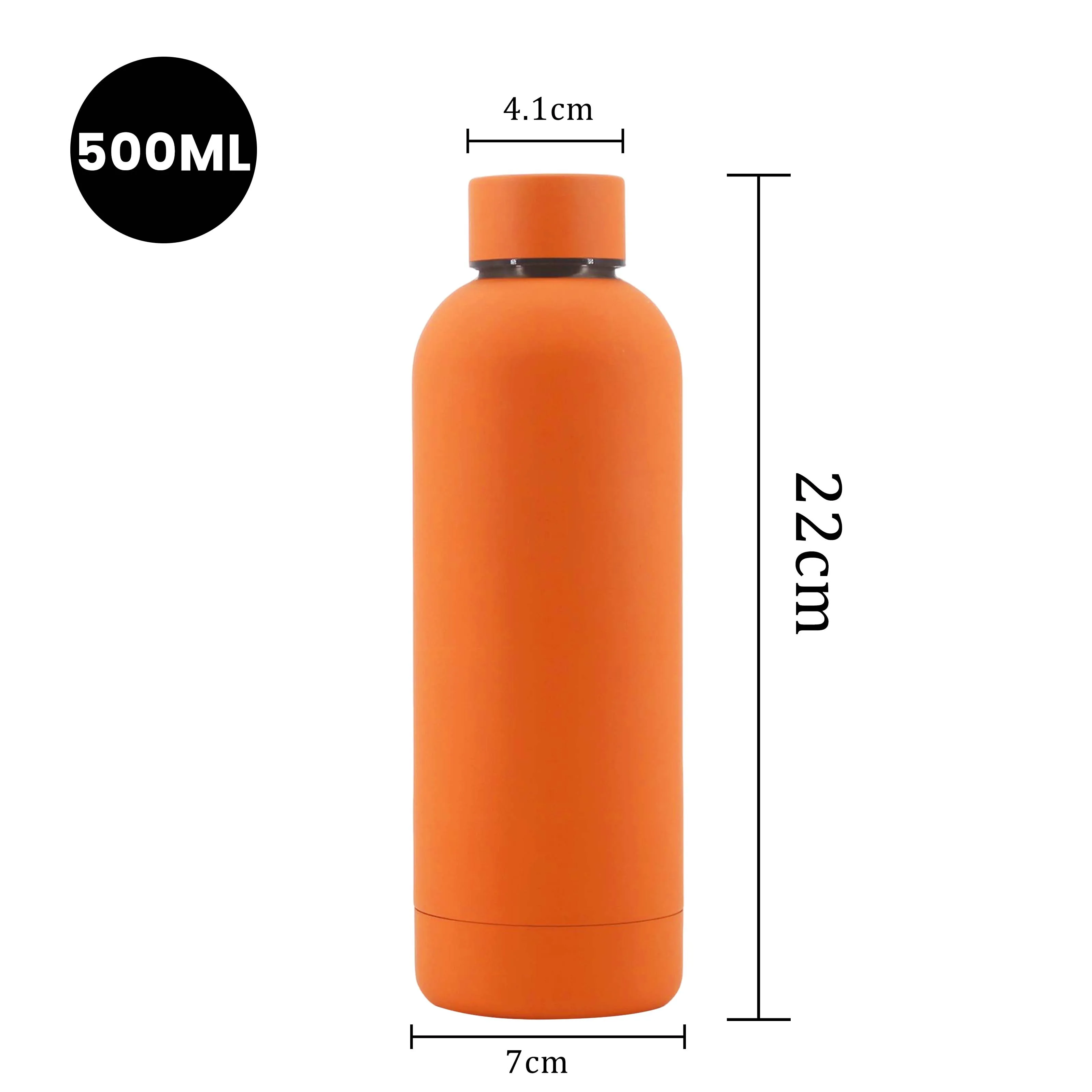 BPA FREE Thermal Water Bottle Custom Logo Double Wall Vacuum Insulated 500ml Metal Stainless Steel Sports Water Bottle