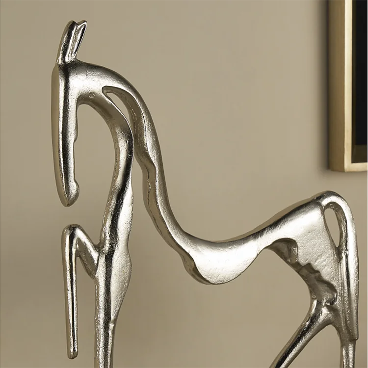 Home Accessories Product Cast Iron Metal Horse Statue Sculpture Decor for Sale
