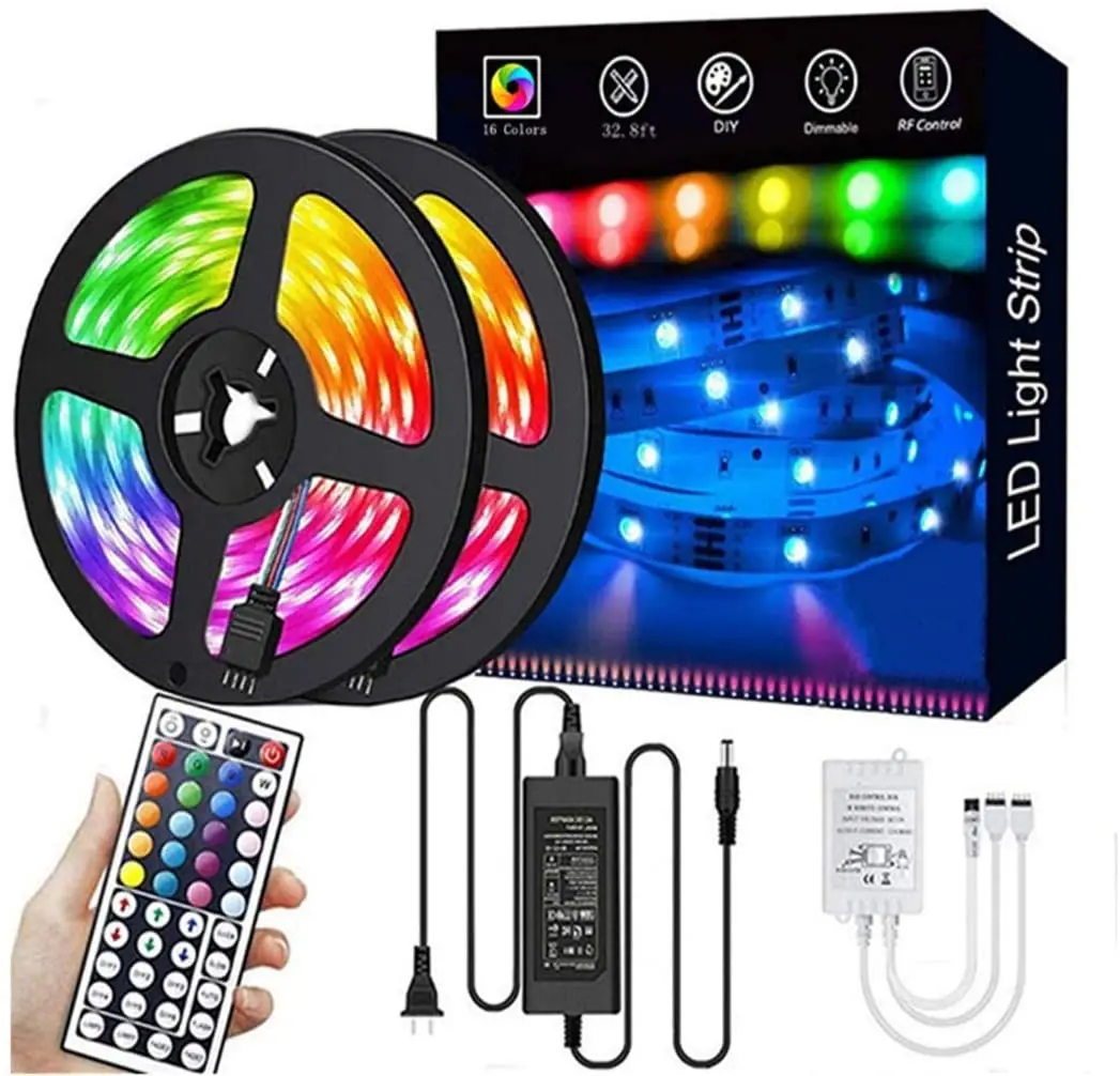 
2835 RBG Color Change Light Strip P65 RGB Flexible LED Strip Light 5m/10m/15m bluetooth APP Music Control LED Strip Light 