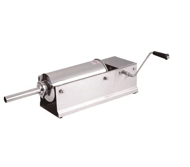 
5L horizontal stainless steel manual sausage stuffer 