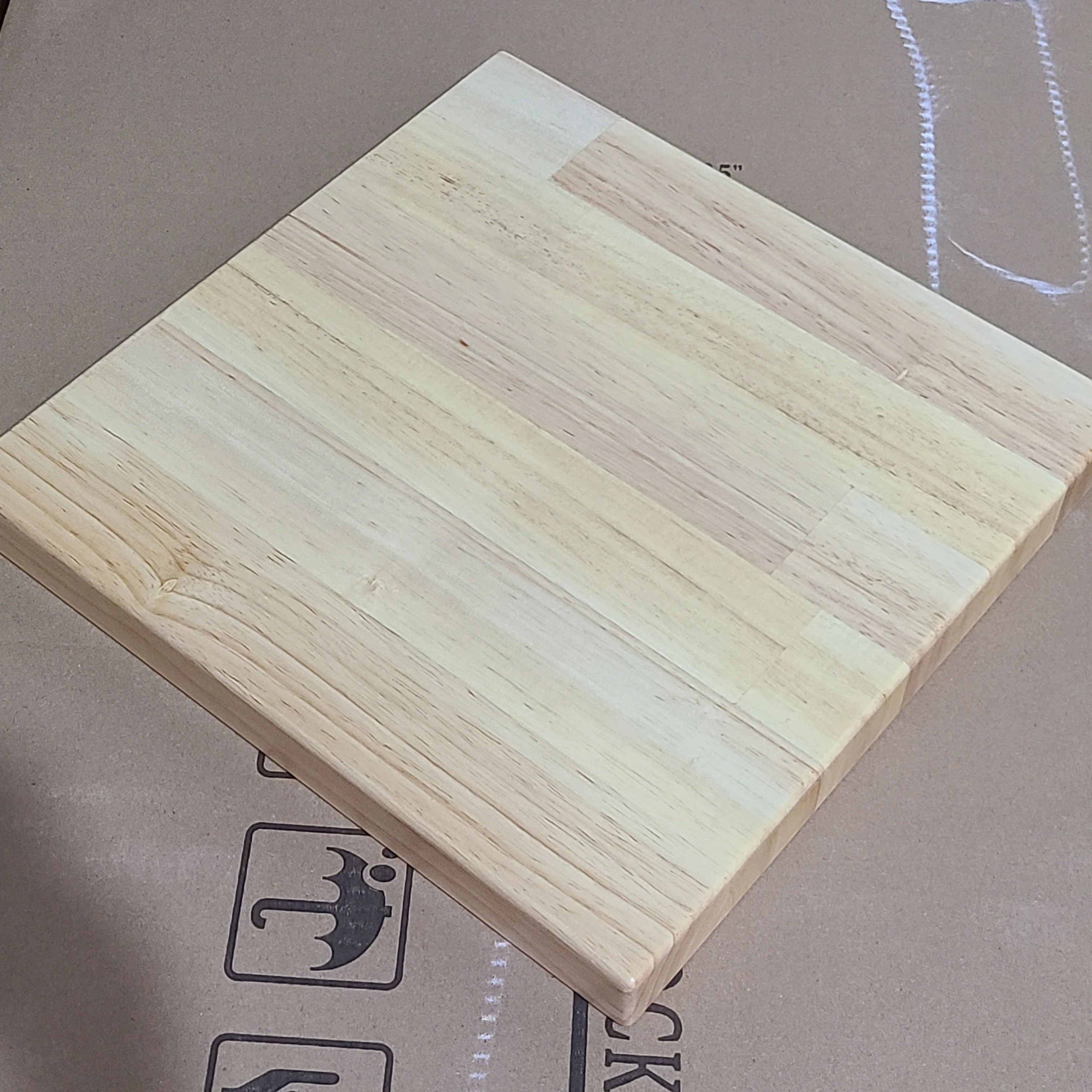 Резиновый деревянный мясной брусок, готовый 36x36x1,25 дюймов