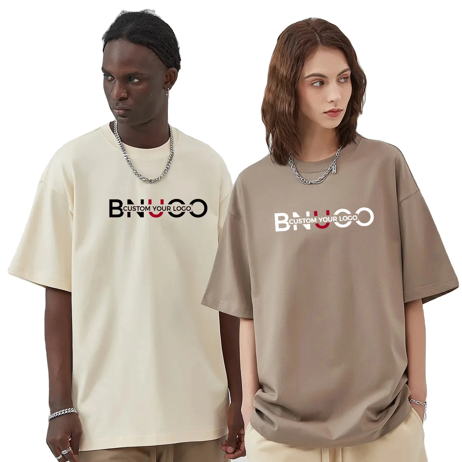 Best Selling Polyester Cotton Blend Custom T-shirts No Minimum Drop Shoulder Oversized Unisex Tshirt