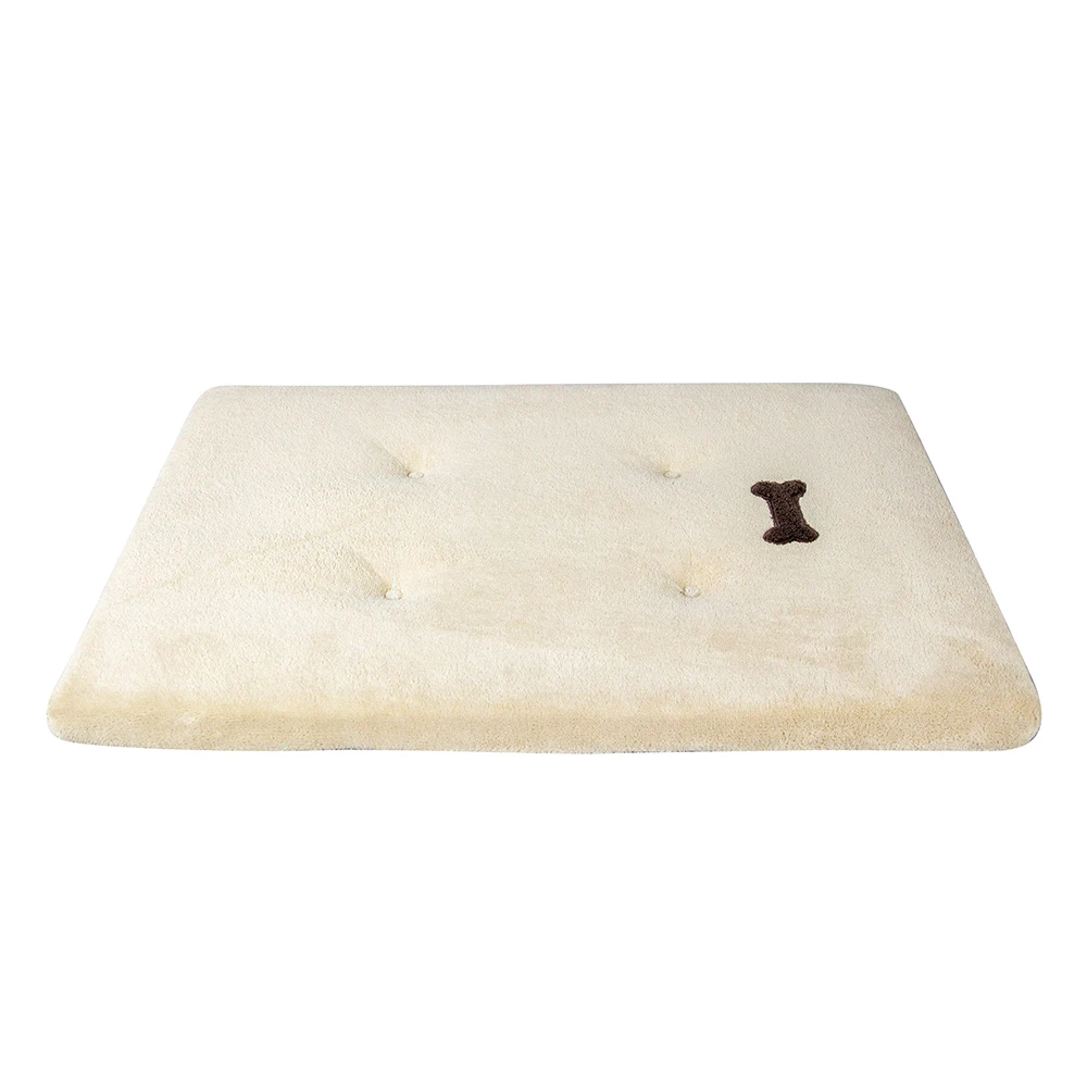 Anti-anxiety orthopedic Calming Bed Comfortable Pet Sleeping Mat Washable Coral Fleece  Non-slip dog bed dog cage mat