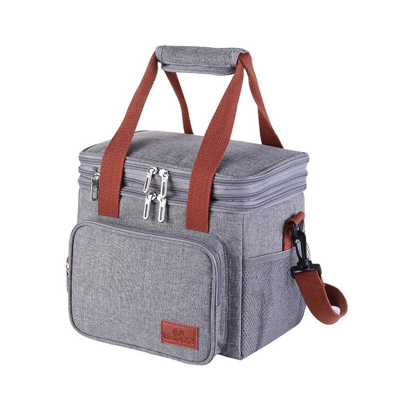 Custom Food Coffee Delivery Packaging 600D Oxford fabric Portable Takeaway Cooler Bag