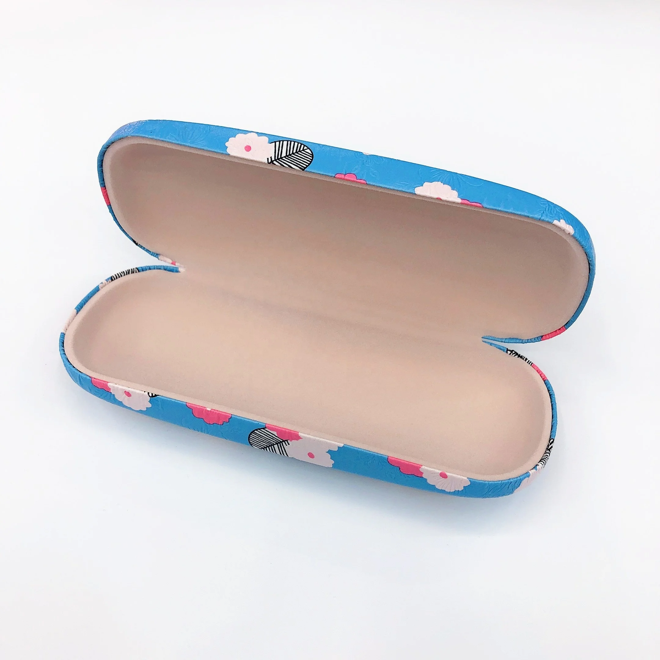 Cherry blossoms flowers print myopic glasses box for girls simple for boys creative personality portable glasses case