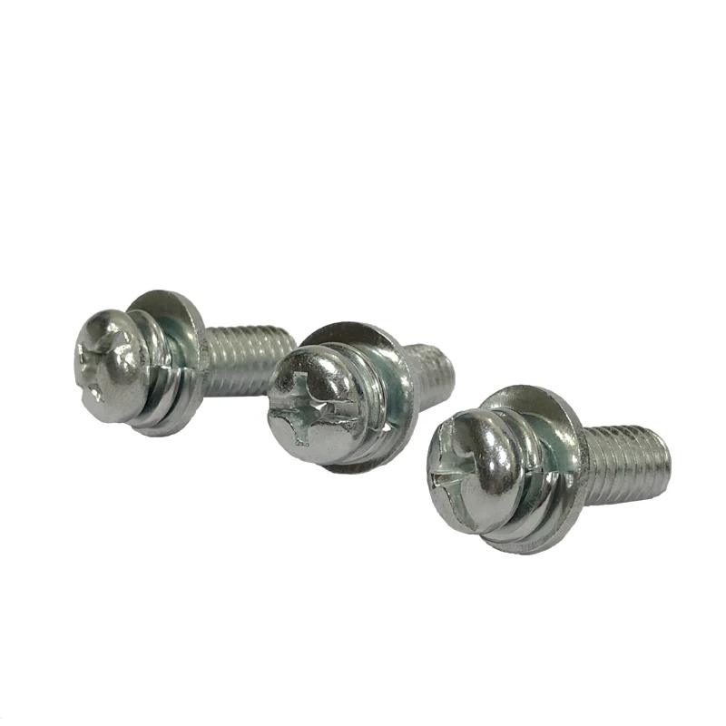 Пружинная шайба с шестигранной головкой, комбинированный болт и гайка, комбинированный тип