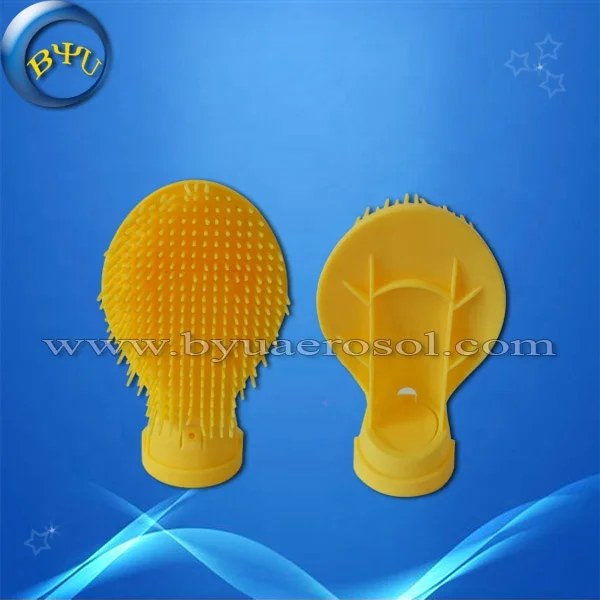 Plastic Cap with Brush for Foam Cleaning Cover with Aerosol Caps