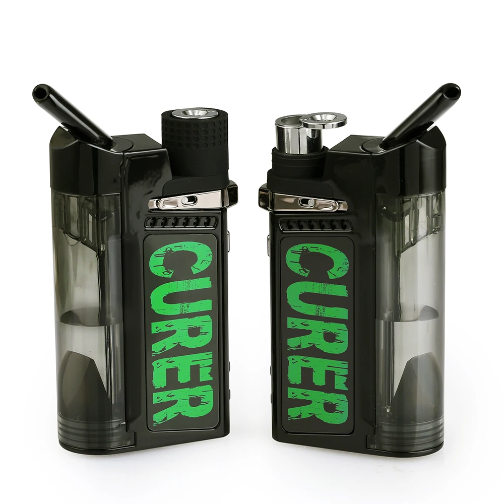 
Curer kit Dry herb vaporizer wax vape pen with mini water bong 