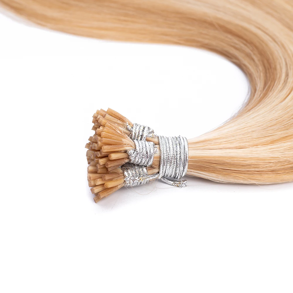 Henan Yicheng заводская цена, 18 дюймов, русские накладные человеческие волосы I-Tip, прямые волосы с двойным рисунком кости, настоящие предварительно скрепленные кератиновые волосы без повреждений