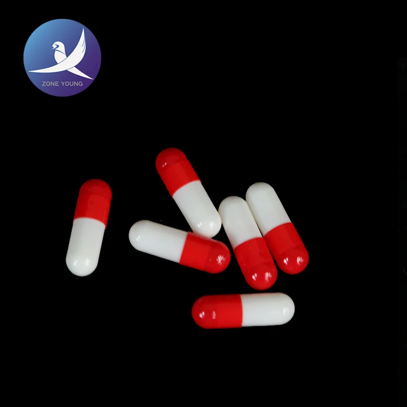 
pharmaceutical 0# red and white hard vacant gelatin capsule 