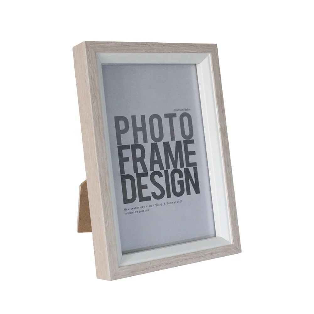Wholesale Hot Selling Wooden Photo Frame MDF Natural White Picture Frame Customized Home Decor Modern Tabletop Gallery Frame 4x6
