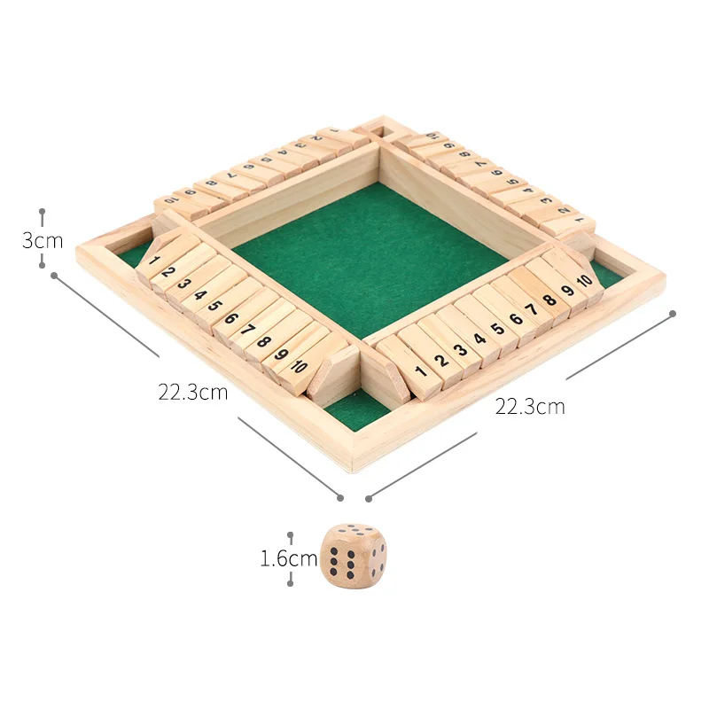 Popular Selling Four-Sided Flop Digital Game Parent-Child Board Game Bar Party Leisure Amusement Board Game