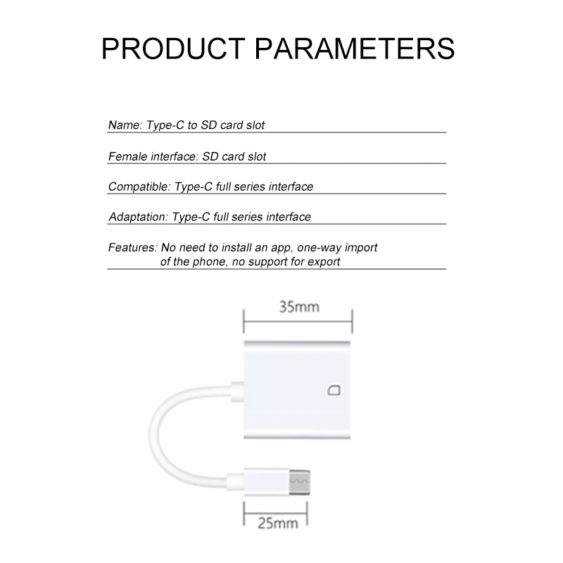 Memory Card Reader TF SD Dual Slot Type-C Multiple Interfaces for Mobile Phone Cell phone Tablet