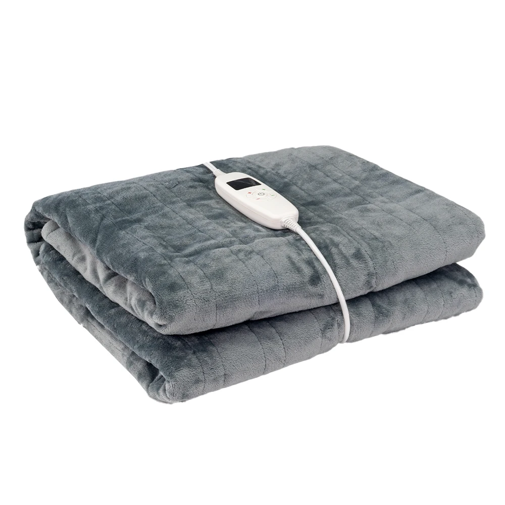 Joyplus 62*84 inch 165W fast heating 10 heat settings 8 time settings electric heated blanket for bed