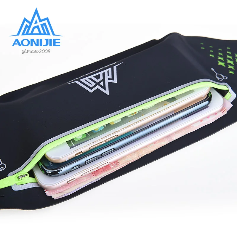 Ремень для бега AONIJIE W938 на заказ от производителя поясная сумка забавная Ультралегкая фитнеса держатель мобильного телефона 6 9 дюйма