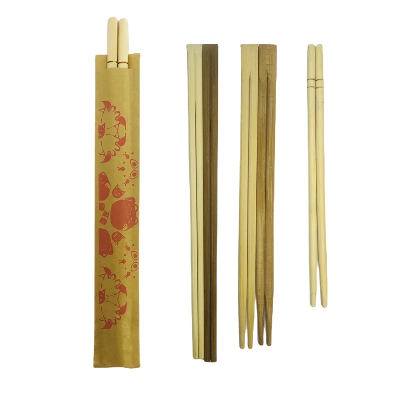 Factory Hot sell 20cm High Quality Disposable Bamboo Round Sushi Chopsticks