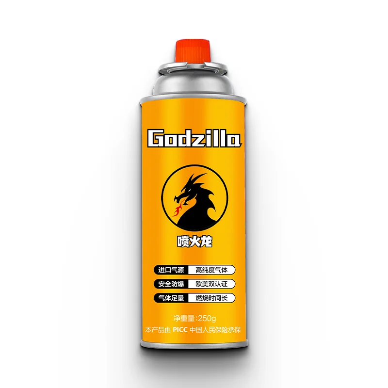 Настраиваемый пустой бутановый газовый баллончик 65x158 мм аэрозольная жестяная банка для кемпинга