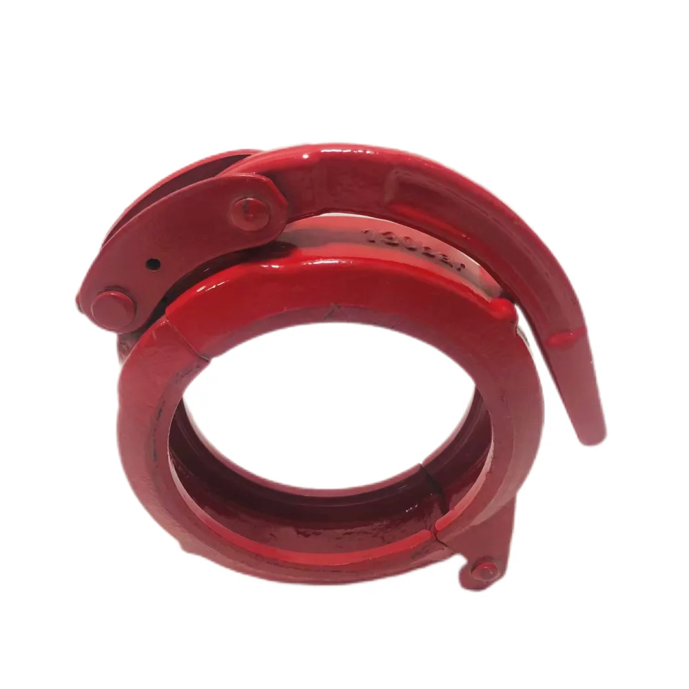Concrete pump pipe connection parts cast iron clamp dn125 quick coupling
