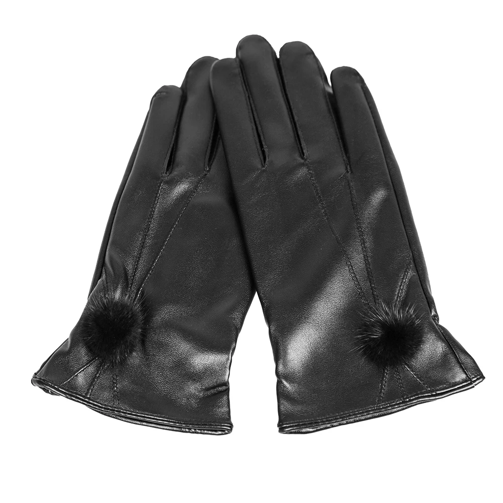 Manufacturer touch screen winter warm waterproof leather ski gloves custom Logo Long mitten gloves