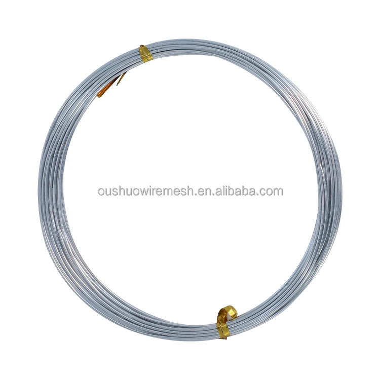 1mm 2mm 3mm 4mm 5mm Silver color craft aluminum wire anodized bonsai aluminum training wire for tree making