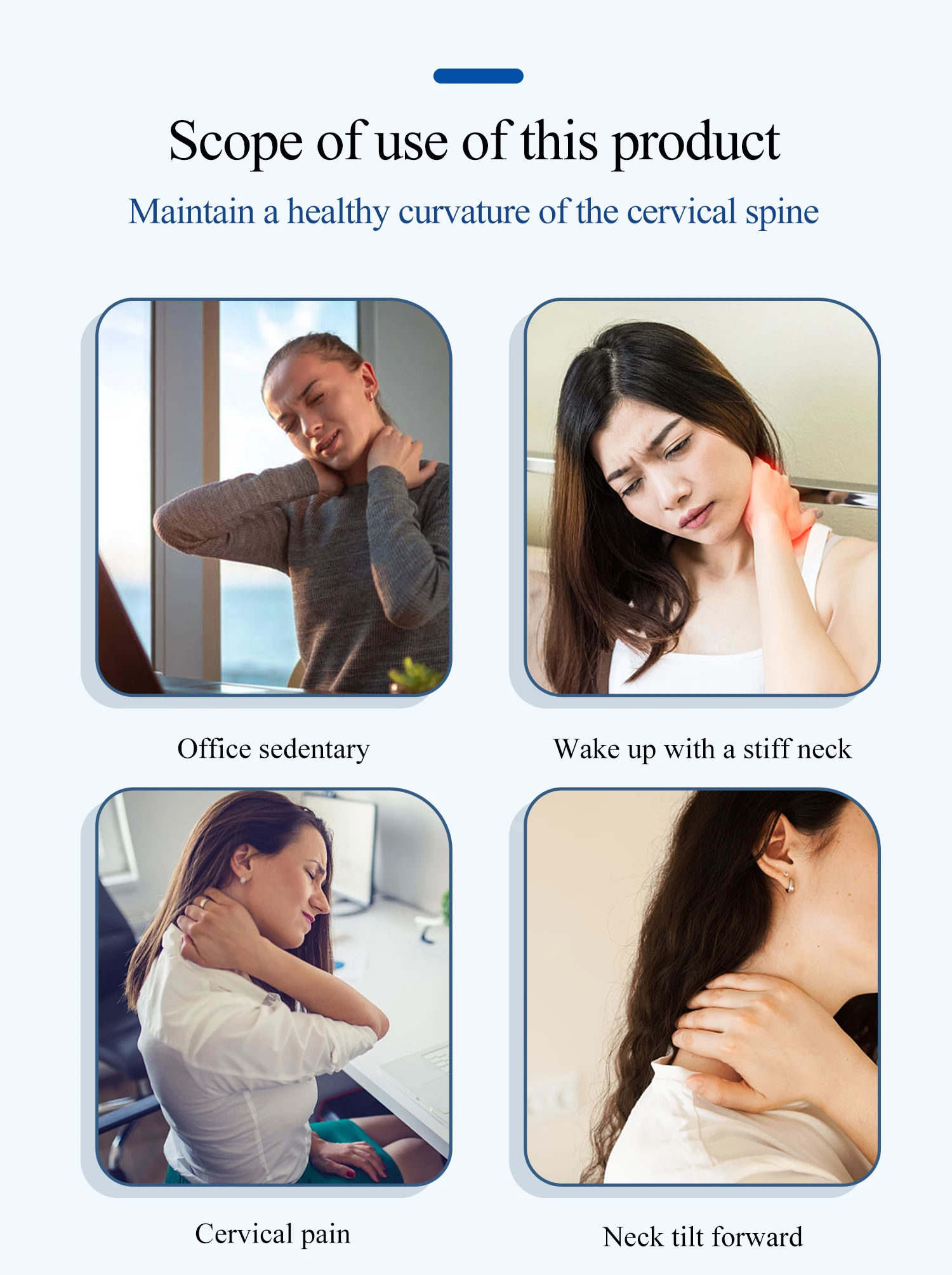 Cervical traction device stretcher medical adult comfort protection for neck pain cervical spondylosis and cervical support