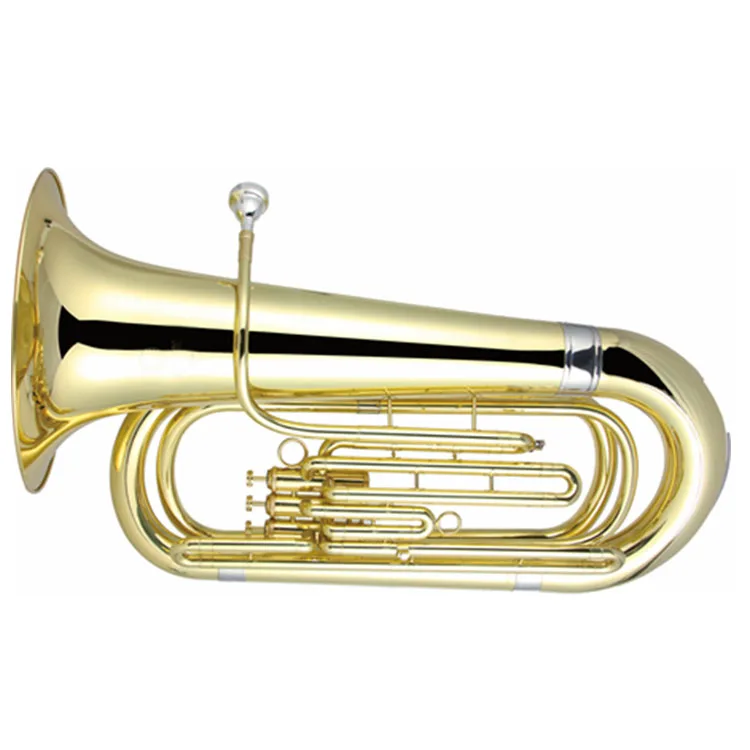 TUBA Bb KEY 3 поршня латунный инструмент OEM