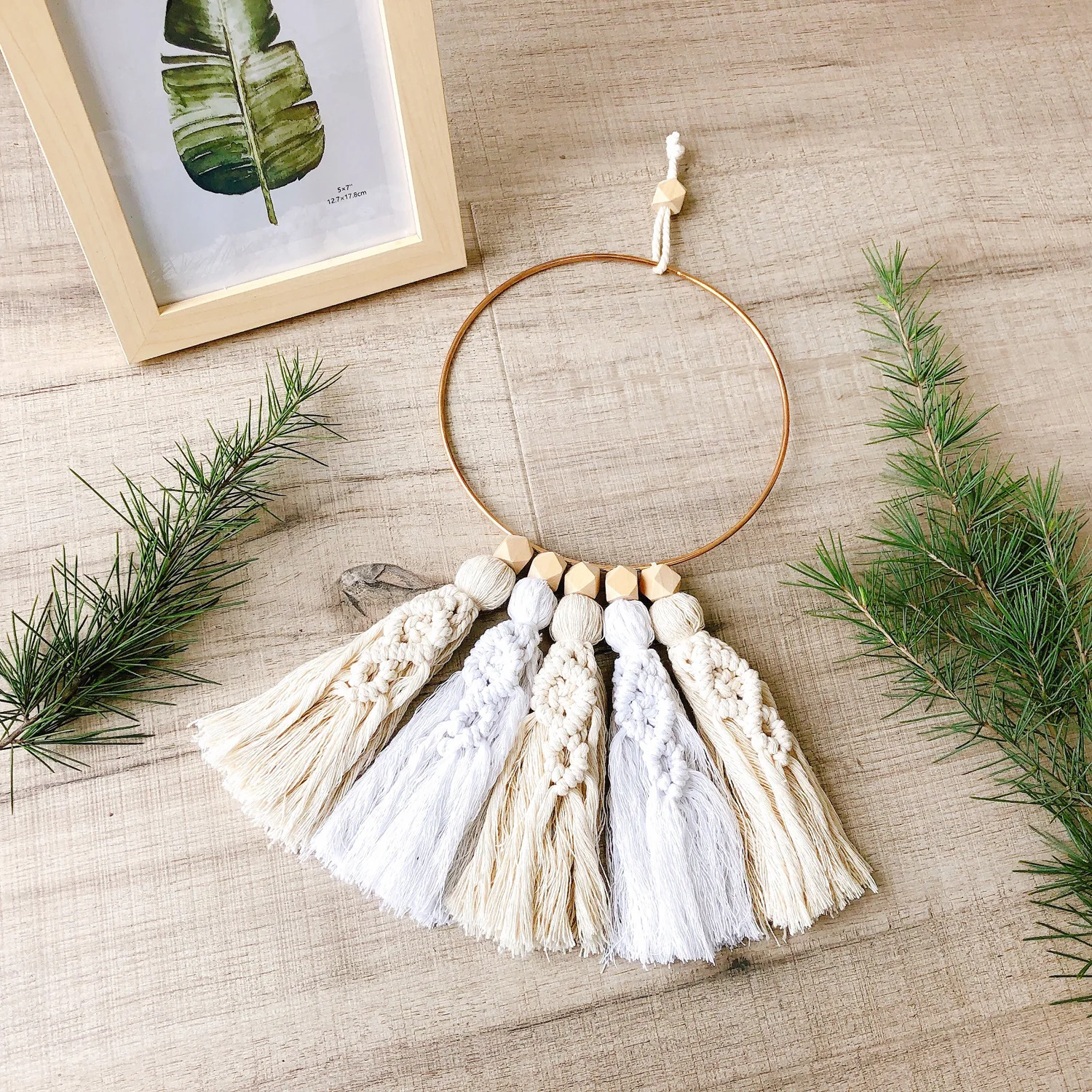 Boho Tapestry Cotton Woven Handicraft Baby Room Macrame Wall Hanging Home Decoration