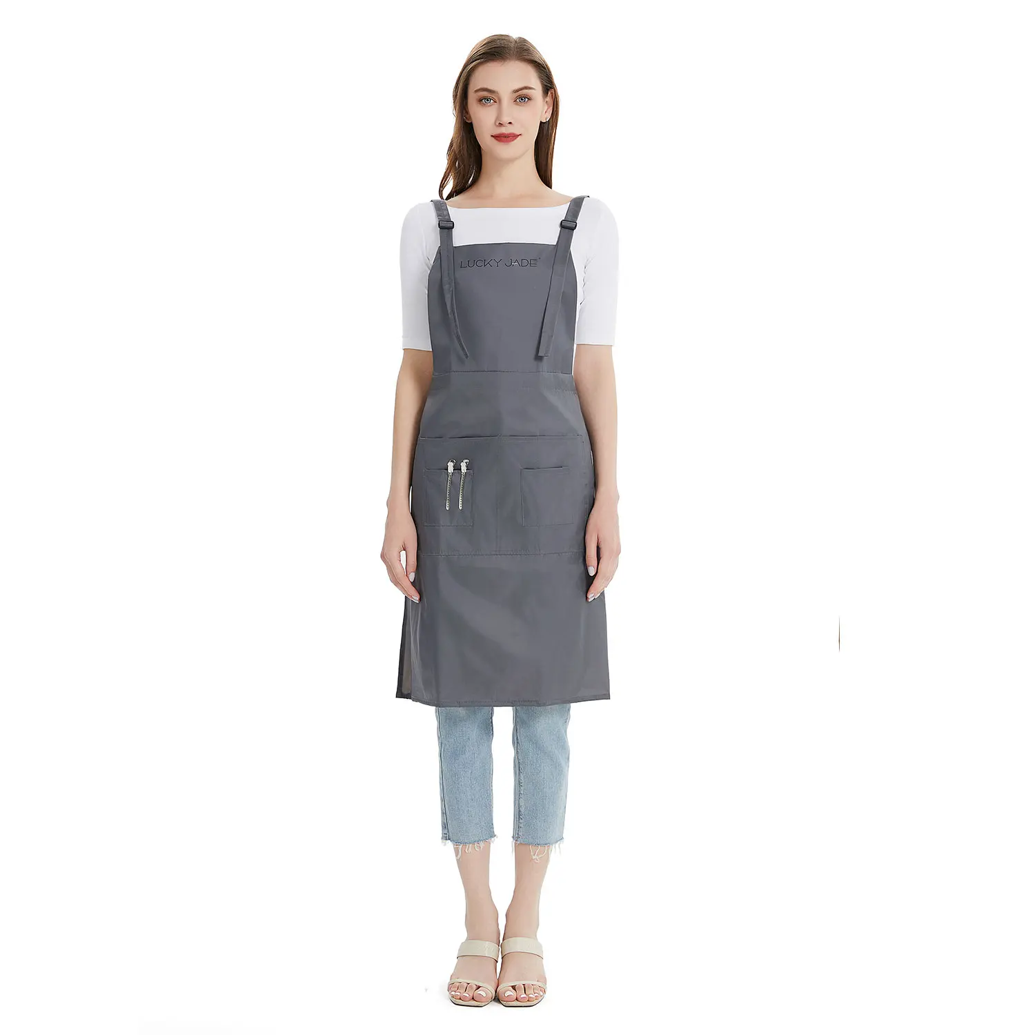 Wholesale Custom Logo Hairdresser Salon Apron - Perfect for Barbershops or Promotional Events 5B1