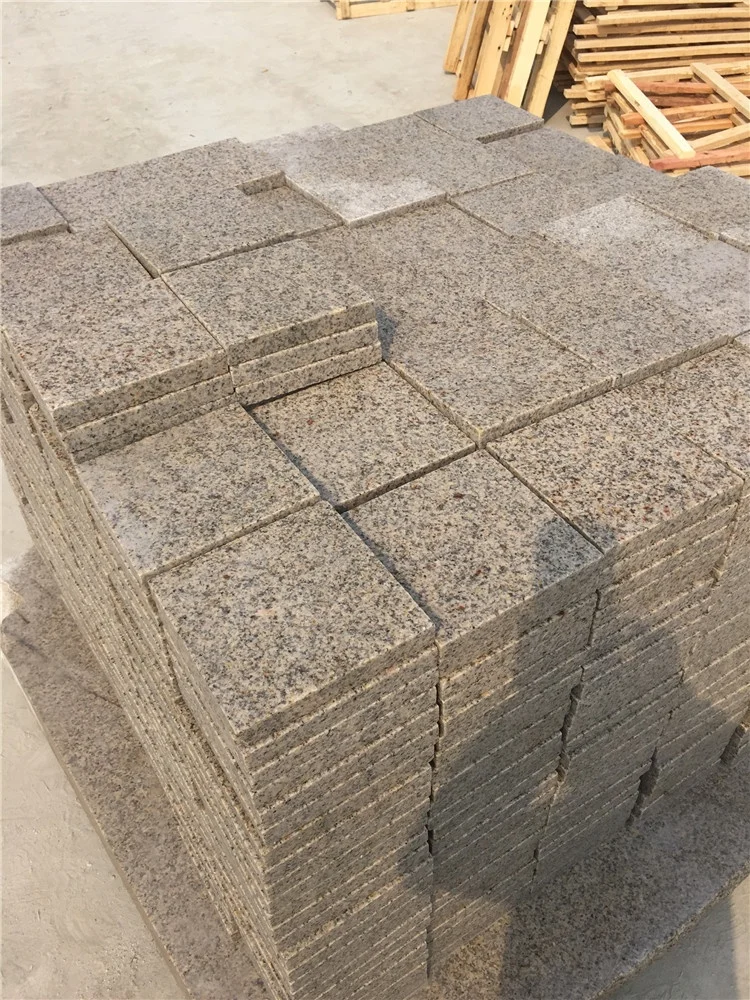 Chinese cheap beige granite G350 Shandong rustic yellow granite tile