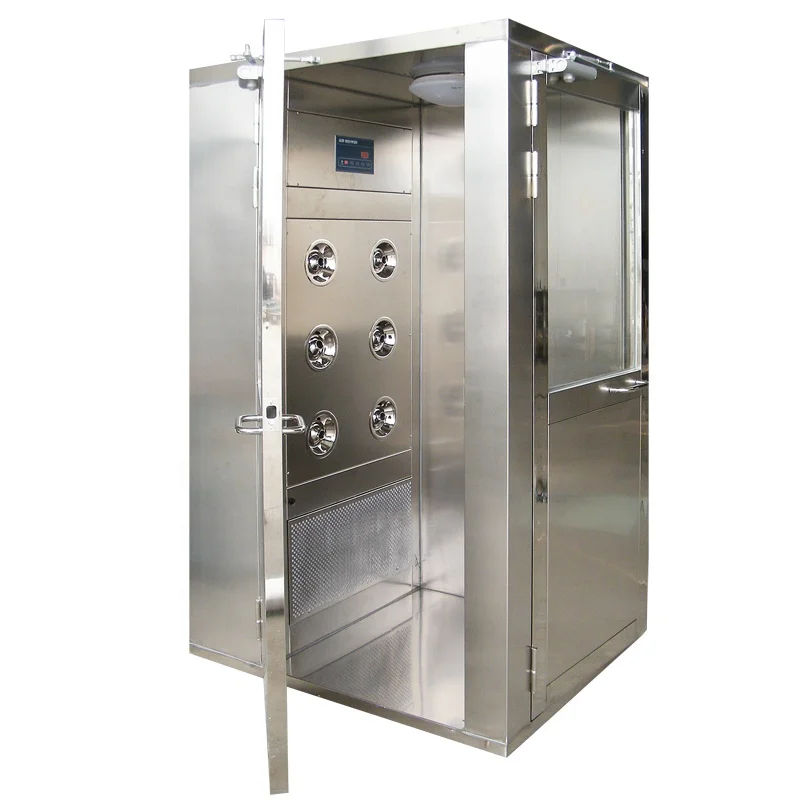 
Modular Electronical interlock air shower stainless steel shower room 