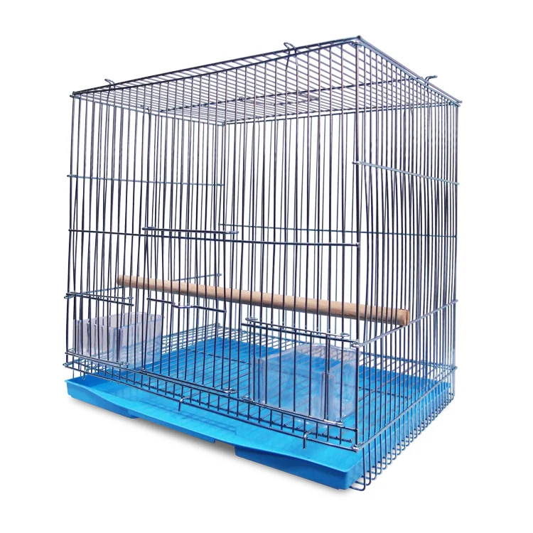 Luxury metal stainless bird cages outdoor nest parrots canary stand aviary budgie finches carrier with tray