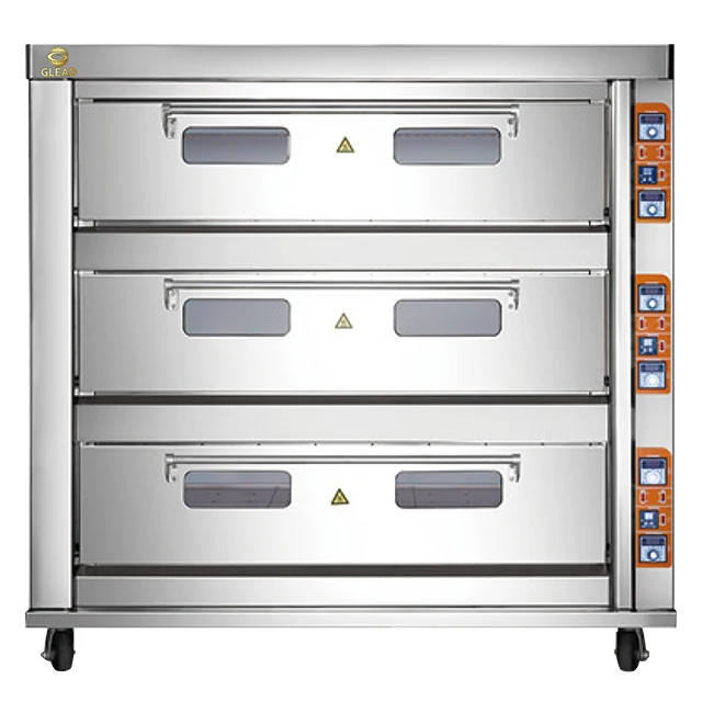 Hot sale 2 deck 4 trays Standard Electric Deck Oven Bread Bakery oven commercial standard deck oven