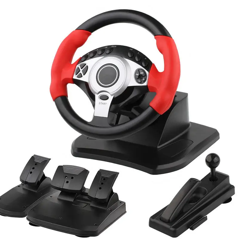 custom game R900 steering joystick sport gaming racing wheel game Support for PS3 PS2 PC