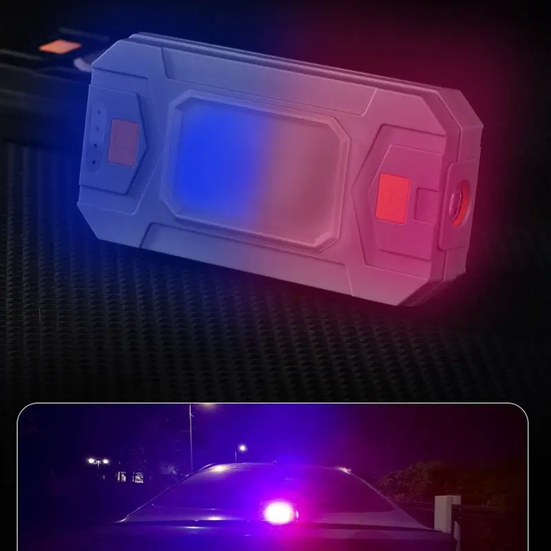 LED Rechargeable 10000mAh Power Bank Outdoor Flashlight Magnetic Base Multi-Purposes Work Light for Emergency Camping Hiking