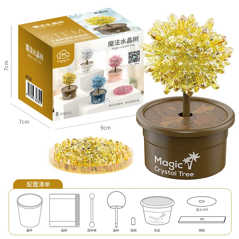 Promotional Magic Crystal Tree Planting Set Science Experiments Toys Crystal Growing Kit for Kids Christmas Gift