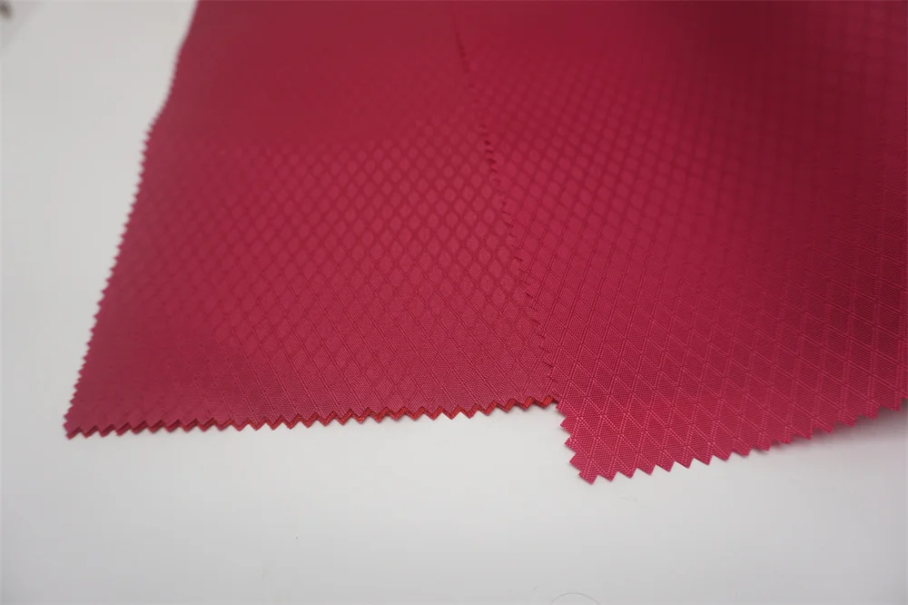 200D Nylon Oxford Dobby/Jacquard Solid Dyed with PU Coating and WR for Bag/Luggage/Shoe/Tent Fabric