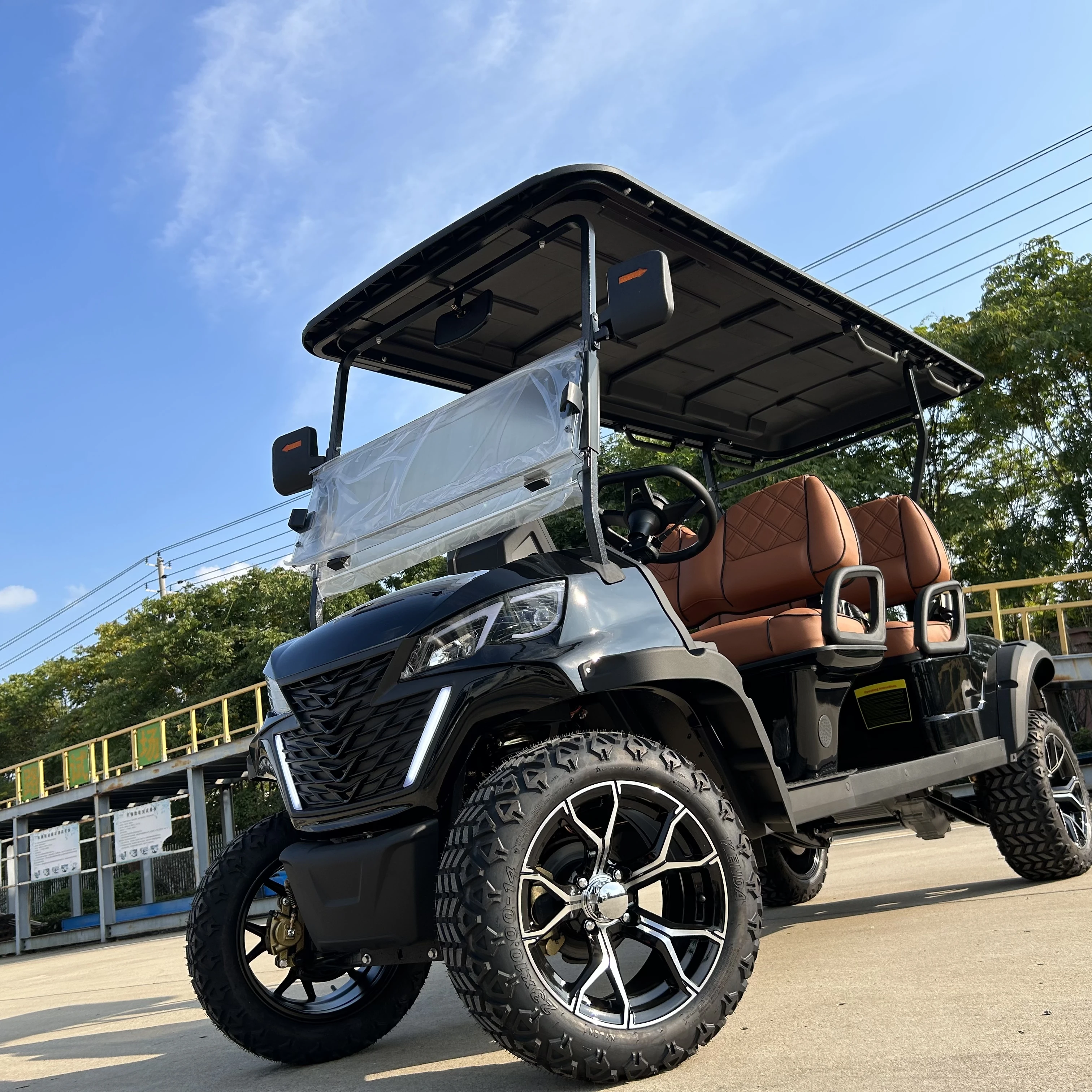 Lithium Battery Ac Motor Enclosed 72v Golf Cart Newly Designed Pink Golf Cart Electric Fast
