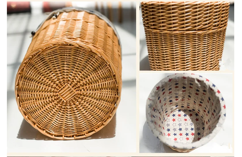 Eco-friendly storage basket wicker basket with handle