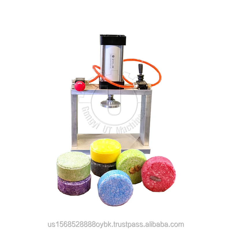 Mini Automatic Pneumatic Or Hydraulic Aroma Fizzy Bath Bomb Bubble Block Ball Press Compression Forming Mold Press Machine