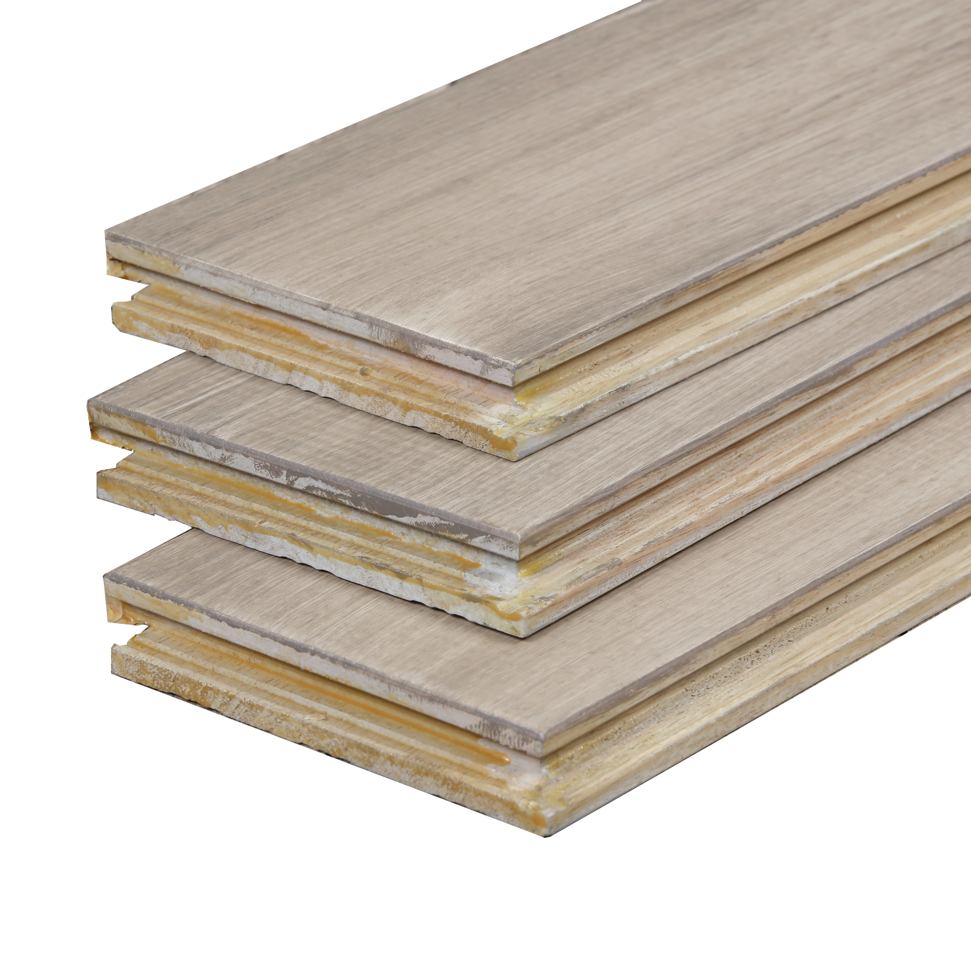 Indoor Decoration wood floor  Beige wear resistant technology  pure solid wood floor