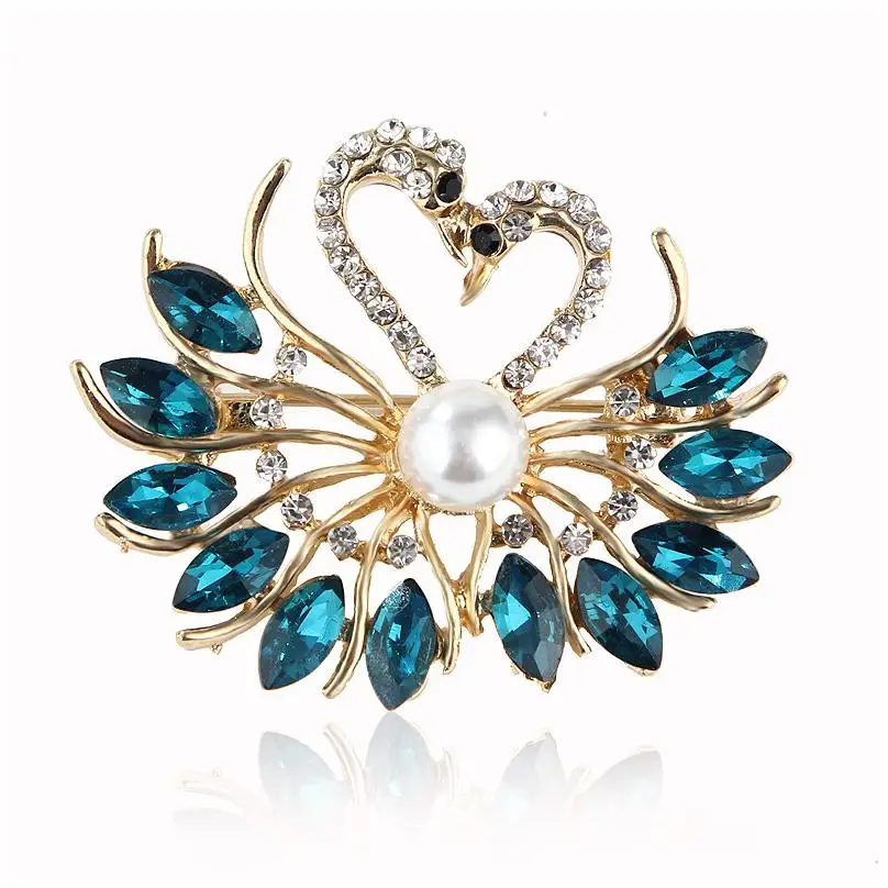 Brooches Women Magnet Woman Saree Rhinestone Baby Fashion Jewelry Luxury Brand Rhinestone Charming Brooch Bouquet Flower Brooch