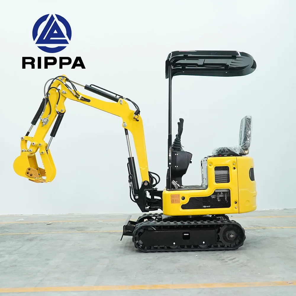 Rippa мини-экскаватор горячая Распродажа небольшой экскаватор 1 тонный ферма гусеничный микро-экскаватор с