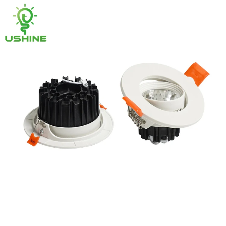 Ushine Wholesale Price Modern Office Hotel Home Spot Lamp Aluminum Ceiling Recessed COB LED Spot Light