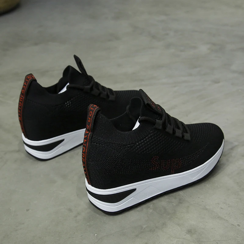 Fashion Lace-Up Closure Type Mesh Breathable Casual Sneakers Women chunky shoes