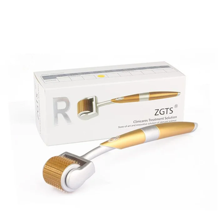 
Hottest sale ZGTS 192 titanium needle derma roller medical grade gold plated dermaroller 