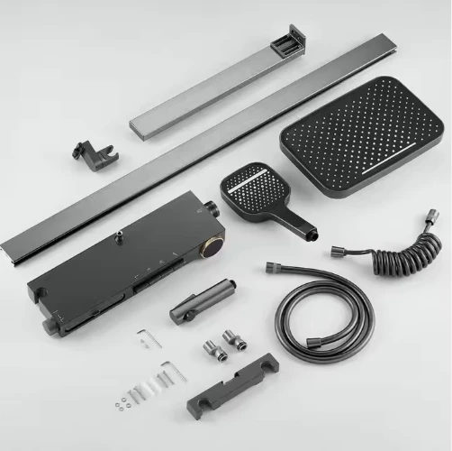 High Quality Starlight Rain Mixer Shower Head Luxury Trim Systems In-Wall Shower Faucets Bath Shower Set