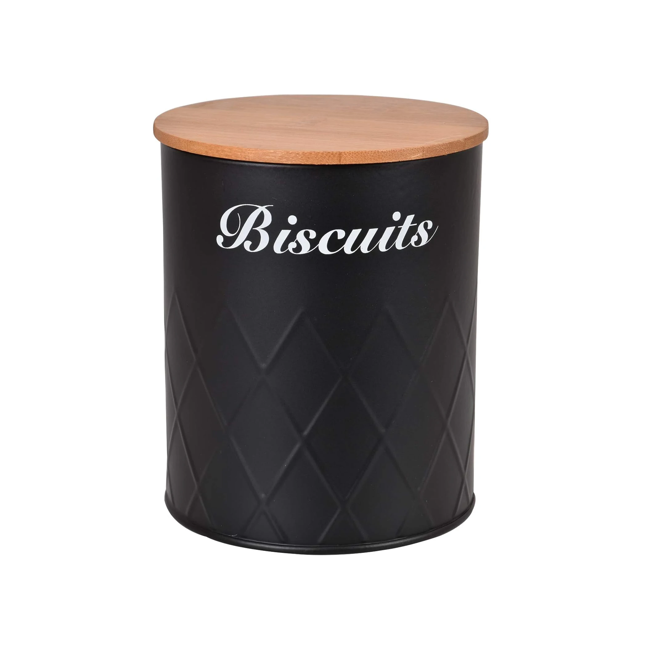Metal bread box bin kitchen tea sugar coffee can set bamboo lid metal food storage box keeper storage canister set