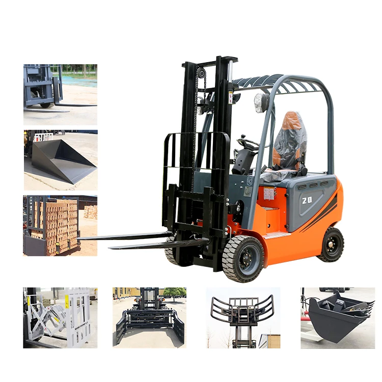 1.8ton New Battery Hydraulic Forklift Truck Stackused  Electric Forklift With Attachment