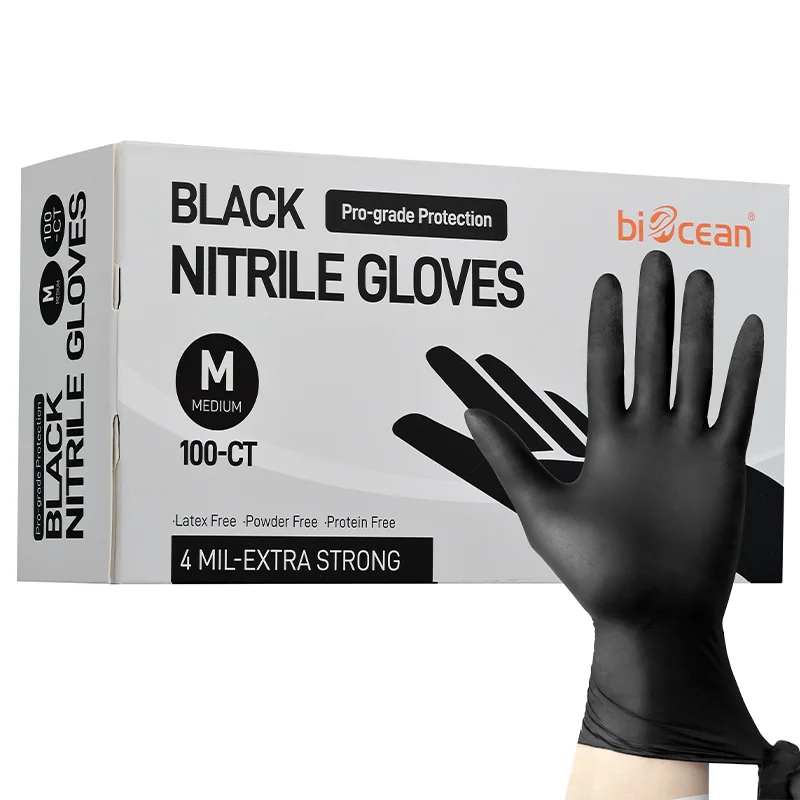 Tattoo Cleaning Cooking Garden Spa Beauty Salon Nail Art Custom Logo Latex Free Powder Free Nitrile Disposable Gloves
